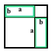 To rektangler med sidelengder a og b